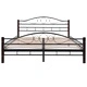 275857  Bed with Memory Foam Mattress Metal 140x200 cm(246741+241074)