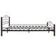 275857  Bed with Memory Foam Mattress Metal 140x200 cm(246741+241074)