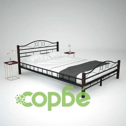 275857  Bed with Memory Foam Mattress Metal 140x200 cm(246741+241074) ➤ топ цена ➤ sorbe.bg