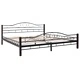 275859  Bed with Memory Foam Mattress Metal 180x200 cm(246743+241076)