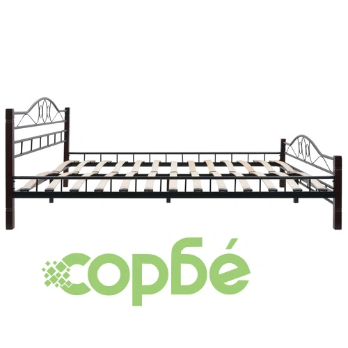 275859  Bed with Memory Foam Mattress Metal 180x200 cm(246743+241076) ➤ топ цена ➤ sorbe.bg
