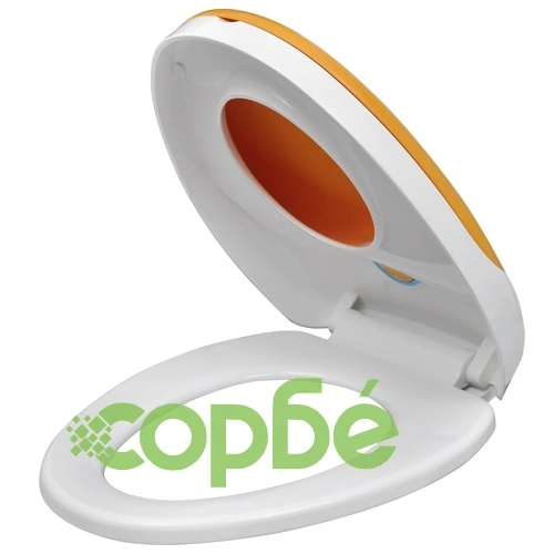 Тоалетни седалки с плавно затваряне 2 бр пластмаса бяло и жълто ➤ топ цена ➤ sorbe.bg