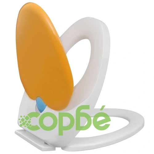 Тоалетни седалки с плавно затваряне 2 бр пластмаса бяло и жълто ➤ топ цена ➤ sorbe.bg