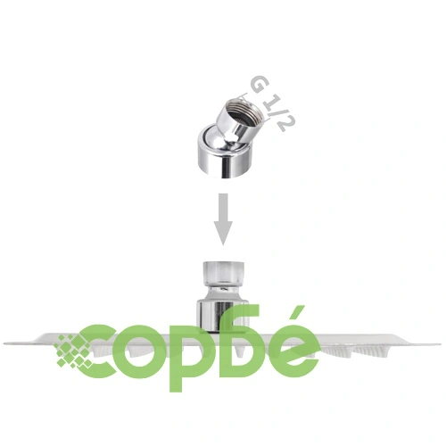 Душ пити от неръждаема стомана, 2 бр, 20x20 cм ➤ топ цена ➤ sorbe.bg