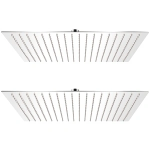 Душ пити от неръждаема стомана, 2 бр, 50x50 cм