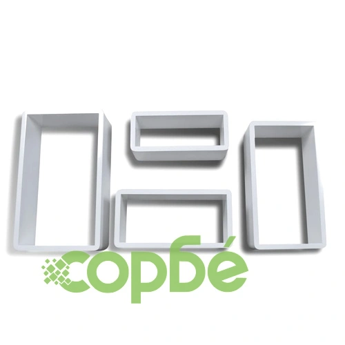 Стенни кубични рафтове, 8 бр, бели ➤ топ цена ➤ sorbe.bg