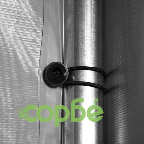 Палатка за съхранение, PVC, 4x8 м, сива ➤ топ цена ➤ sorbe.bg