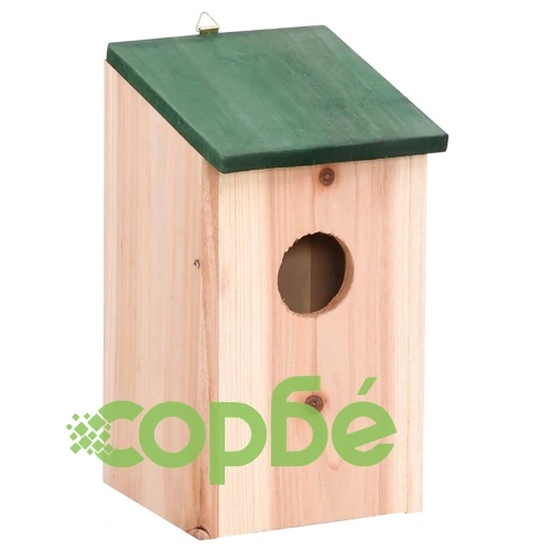 Къщички за птички, 8 бр, дървени, 12x12x22 см ➤ топ цена ➤ sorbe.bg