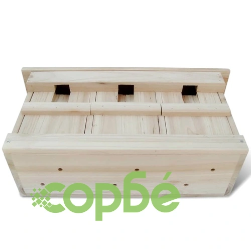 Къщички за врабчета 2 бр дърво 44x15,5x21,5 см ➤ топ цена ➤ sorbe.bg