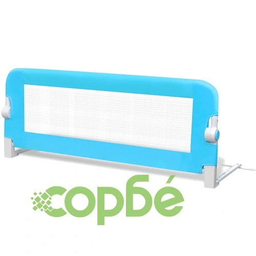 Ограничители за детски легла, 2 бр, сини, 102x42 см ➤ топ цена ➤ sorbe.bg