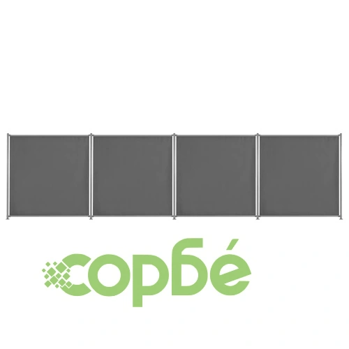 Оградни панели, 4 бр, текстил, 720x180 см, антрацит ➤ топ цена ➤ sorbe.bg