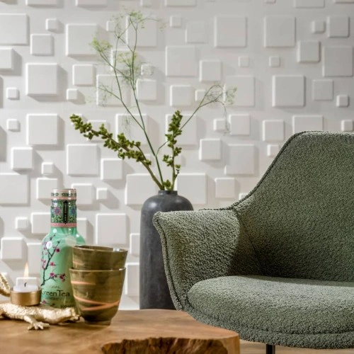 WallArt 24 бр 3D стенни панели GA-WA09 Squares ➤ топ цена ➤ sorbe.bg