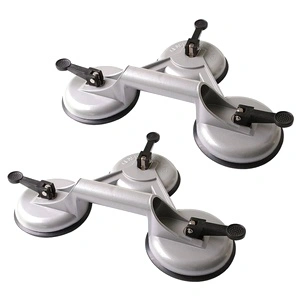 ProPlus Вакуумни подемници с 3 смукателни глави, 2 бр, алуминий