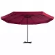 Градински чадър с преносима основа, червен