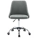 Офис столове с колелца, 2 бр, текстил, светлосиви