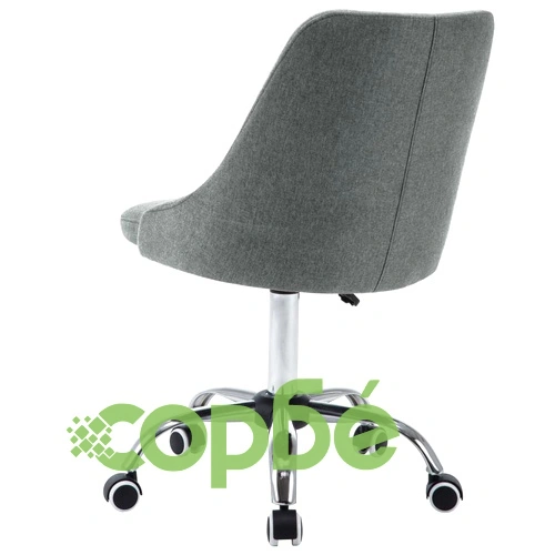 Офис столове с колелца, 2 бр, текстил, светлосиви ➤ топ цена ➤ sorbe.bg