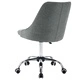 Офис столове с колелца, 2 бр, текстил, светлосиви