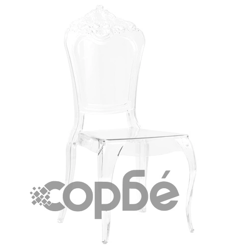 Трапезни столове, 6 бр, бял поликарбонат ➤ топ цена ➤ sorbe.bg