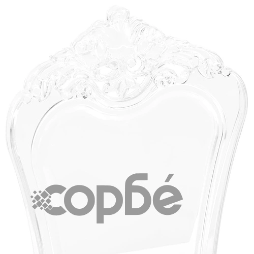 Трапезни столове, 6 бр, бял поликарбонат ➤ топ цена ➤ sorbe.bg