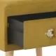 Нощни шкафчета, 2 бр, цвят горчица, 40x35x40 см, кадифе