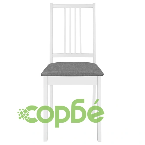 Трапезен комплект от 5 части, МДФ, бял ➤ топ цена ➤ sorbe.bg