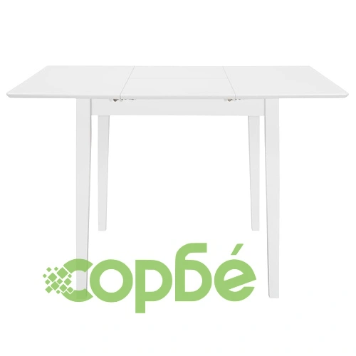 Трапезен комплект от 5 части, МДФ, бял ➤ топ цена ➤ sorbe.bg