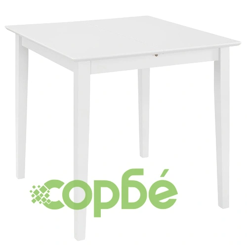 Трапезен комплект от 5 части, МДФ, бял ➤ топ цена ➤ sorbe.bg