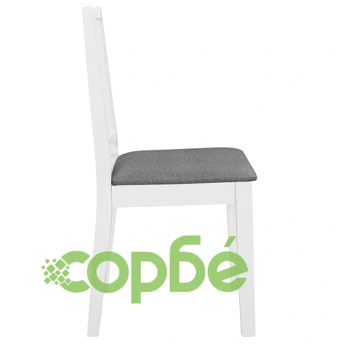 Трапезен комплект от 5 части, МДФ, бял ➤ топ цена ➤ sorbe.bg