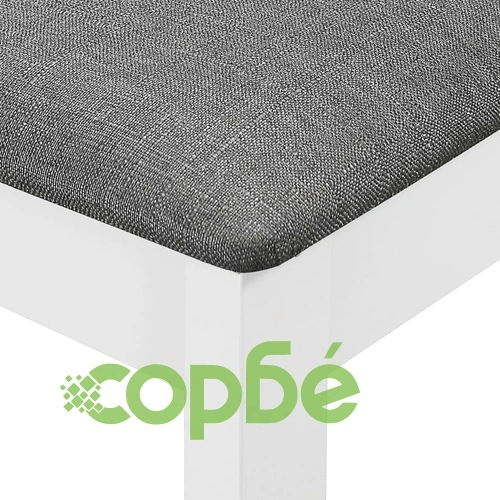 Трапезен комплект от 5 части, МДФ, бял ➤ топ цена ➤ sorbe.bg