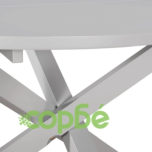 Трапезен комплект от 5 части, МДФ, сив ➤ топ цена ➤ sorbe.bg