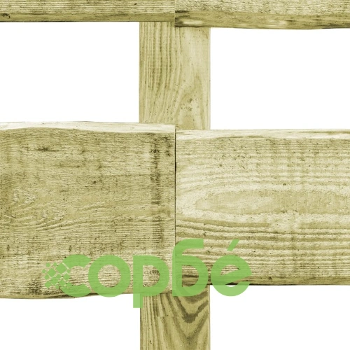 2-редова градинска ограда, 2 бр, импрегниран бор, 510x60 см ➤ топ цена ➤ sorbe.bg