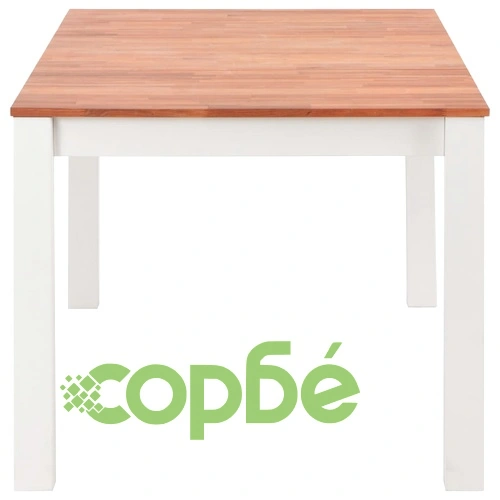 Трапезен комплект от 7 части, дъбова дървесина масив ➤ топ цена ➤ sorbe.bg