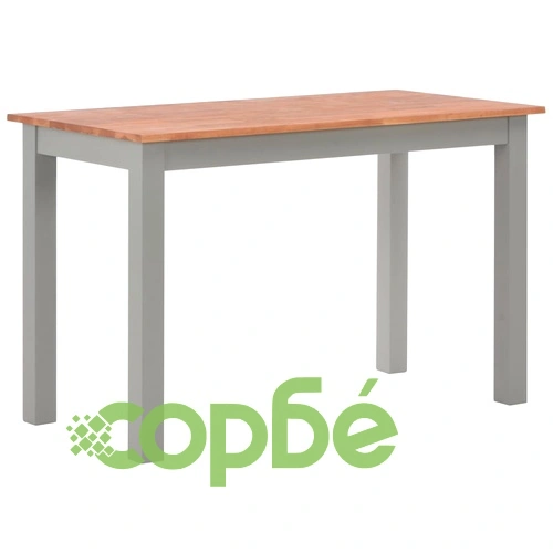 Трапезен комплект от 5 части, дъбова дървесина масив ➤ топ цена ➤ sorbe.bg