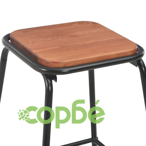 Бар комплект от 3 части, стомана, черно-кафяв ➤ топ цена ➤ sorbe.bg