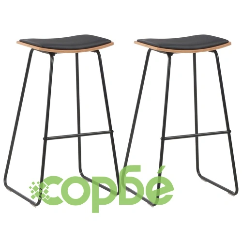 Бар комплект от 3 части, стомана, черен ➤ топ цена ➤ sorbe.bg