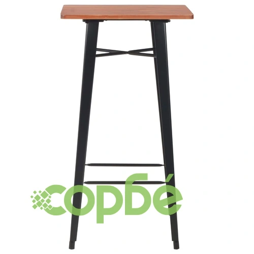 Бар комплект от 3 части, стомана, черен ➤ топ цена ➤ sorbe.bg