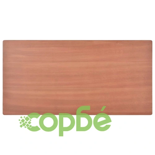 Трапезен комплект от 5 части, кафяв, твърд шперплат, стомана ➤ топ цена ➤ sorbe.bg