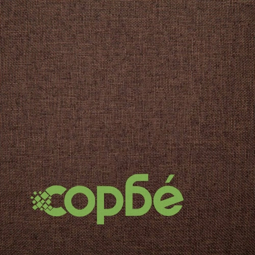 Трапезни столове, 4 бр, кафяви, плат ➤ топ цена ➤ sorbe.bg