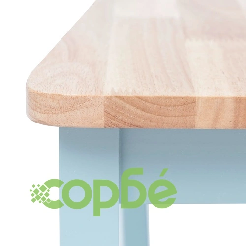 Трапезен комплект 5 части каучуково дърво масив сиво и кафяво ➤ топ цена ➤ sorbe.bg