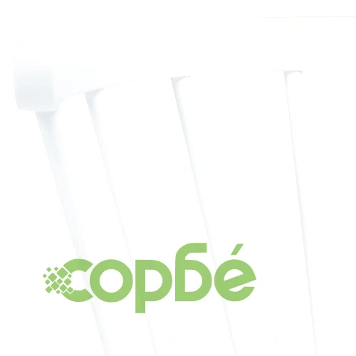 Трапезен комплект от 5 части, каучукова дървесина масив, бял ➤ топ цена ➤ sorbe.bg