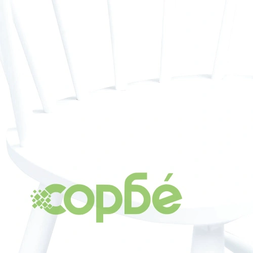 Трапезен комплект от 5 части, каучукова дървесина масив, бял ➤ топ цена ➤ sorbe.bg