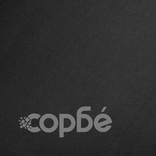 Трапезни столове, 6 бр, черен плат и дъбова дървесина масив ➤ топ цена ➤ sorbe.bg