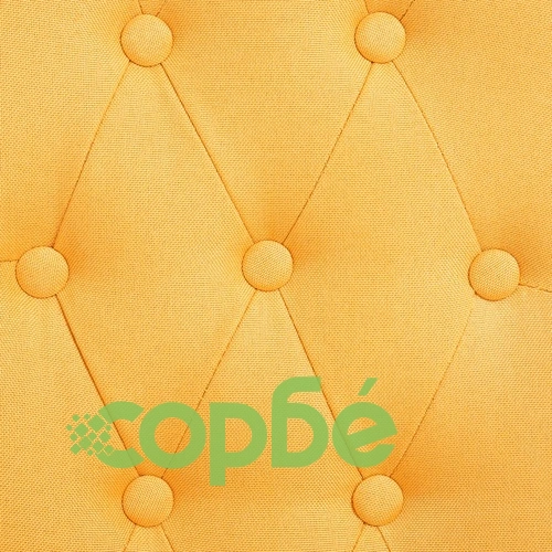 Трапезни столове, 6 бр, жълти, плат ➤ топ цена ➤ sorbe.bg