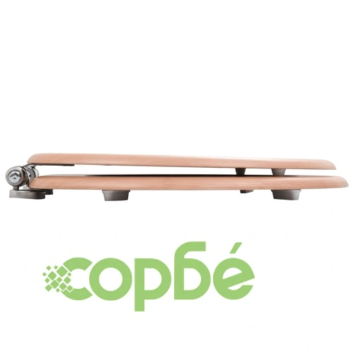 Тоалетни седалки с плавно затваряне, 2 бр, МДФ, дизайн бамбук ➤ топ цена ➤ sorbe.bg