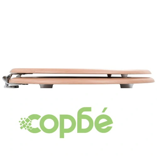 WC тоалетни седалки, 2 бр, с капаци, МДФ, дизайн бамбук ➤ топ цена ➤ sorbe.bg