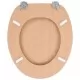 WC тоалетни седалки, 2 бр, с капаци, МДФ, дизайн бамбук