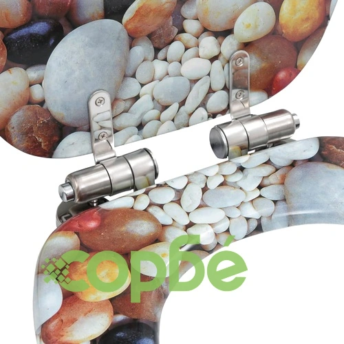 Тоалетни седалки с плавно затваряне, 2 бр, МДФ, дизайн камъчета ➤ топ цена ➤ sorbe.bg