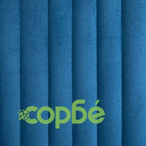 Трапезни столове, 6 бр, сини, кадифе ➤ топ цена ➤ sorbe.bg