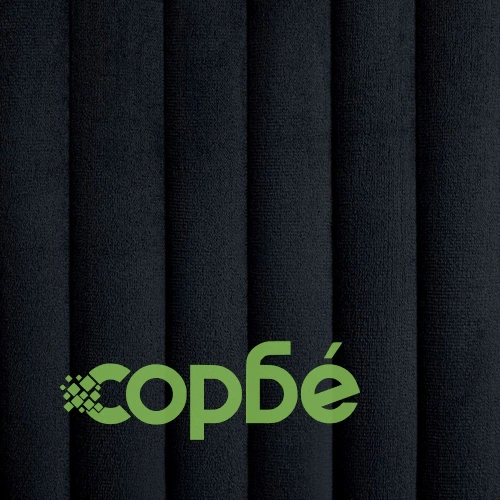 Трапезни столове, 4 бр, черни, кадифе ➤ топ цена ➤ sorbe.bg