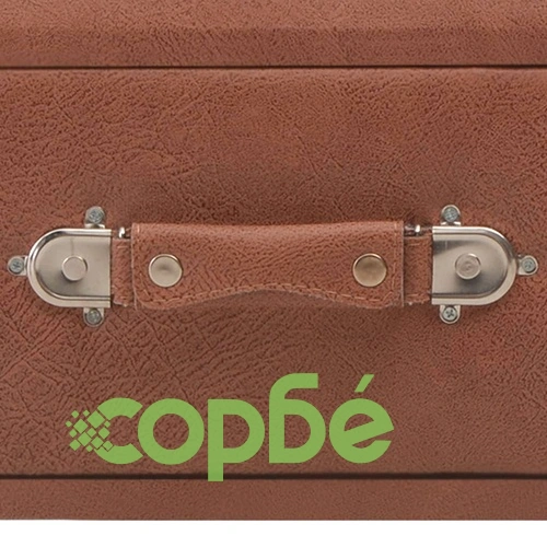 Пейка с чекмеджета, 80 см, тъмнокафява, изкуствена кожа ➤ топ цена ➤ sorbe.bg